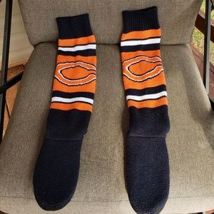 Womens Chicago Bears Slip on Hard Sole Slippers.